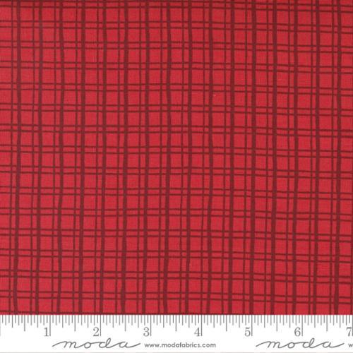 Moda Fabrics Cheer & Merriment Plaid Cranberry 45536 13