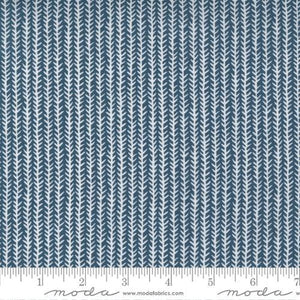 Moda Fabrics Flower Pot Stitching Navy 5165 17