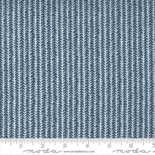 Moda Fabrics Flower Pot Stitching Navy 5165 17
