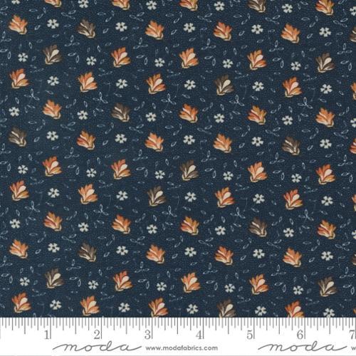 Moda Fabrics Fluttering Leaves Blue Spruce 9732 14