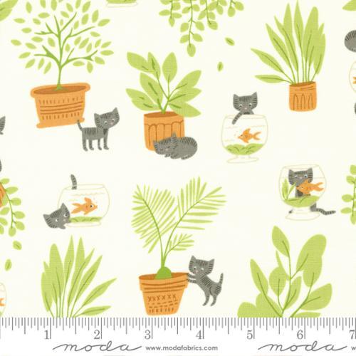 Moda Fabrics Here Kitty Kitty Cream 20831 11