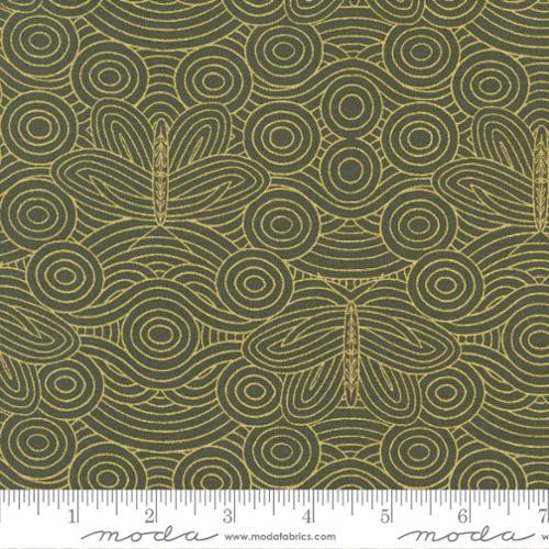 Moda Fabrics Meadowmere Metallic Swirled Butterfly Forest 48366 32M