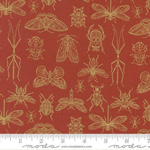 Moda Fabrics Meadowmere Metallic Tossed Bugs Popy 48364 37M