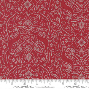 Moda Fabrics Merrymaking Toile Candy Cane Metallic 48343 15M