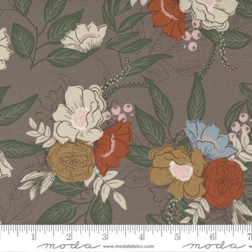 Moda Fabrics Slow Stroll Large Floral Walnut 45541 15