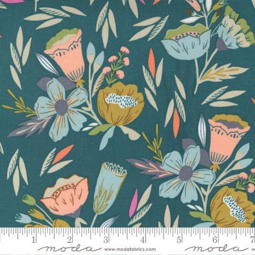 Moda Fabrics Songbook A New Page Dark Teal 45552 20
