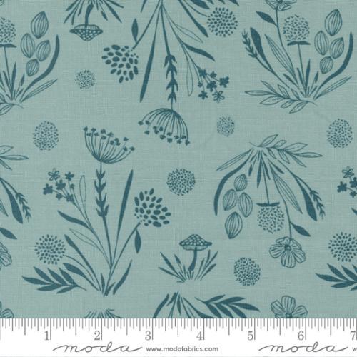 Moda Fabrics Woodland & Wildflowers Bluestone 45583 17