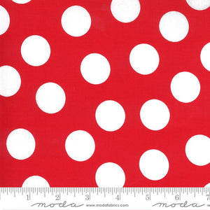 Moda Merry and Bright Big Dots Poinsettia Red 22405 11