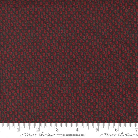 Moda Yuletide Gatherings Flannel Square Dots Berry 49142 15F