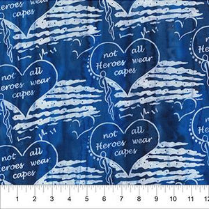 Northcott Fabrics  Banyan Heroes Blue  80670-45