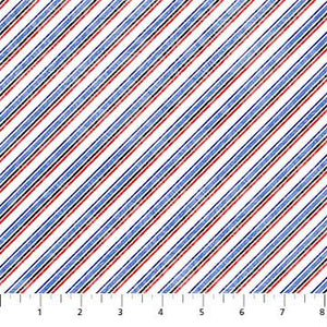 Northcott Fabrics  Power Play Diagonal Stripe  23623 10 White Multi