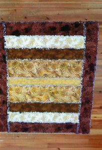 Neutral Rag Quilt 51.5" x 60" Finished