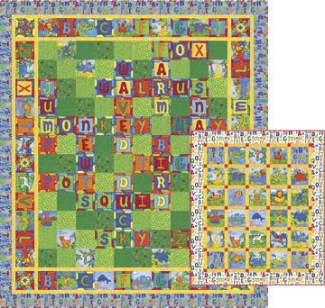 Northcott Fabrics Animal Alphabet Crossword Pattern PTN786