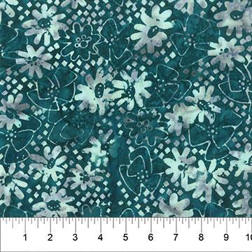 Northcott Fabrics Banyan Batik Pearls Dark Teal 80994-64