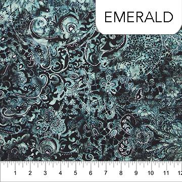 Northcott Fabrics Illusions BOM Emerald 81221-69