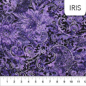 Northcott Fabrics Illusions BOM Iris 81221-83
