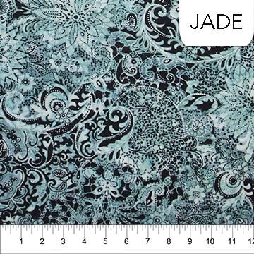 Northcott Fabrics Illusions BOM Jade 81221-67