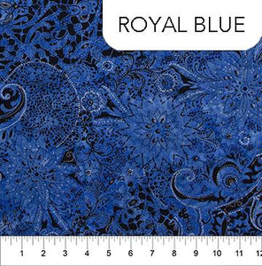Northcott Fabrics Illusions BOM Royal Blue 81221-45