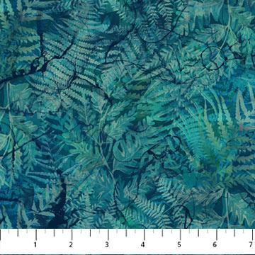 Northcott Fabrics Northern Peaks Ferns Prussian DP25171-46