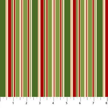 Northcott Fabrics Old Time Christmas Multi Stripe 24140 74