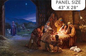 Northcott Fabrics The Nativity Panel DP24655-37 #45C