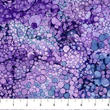Northcott Fabrics Whale Song Bliss Bubbles Purple DP24988-86