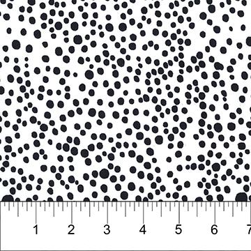 Northcott Farics Banyan Classics Black White Dots 81205-990