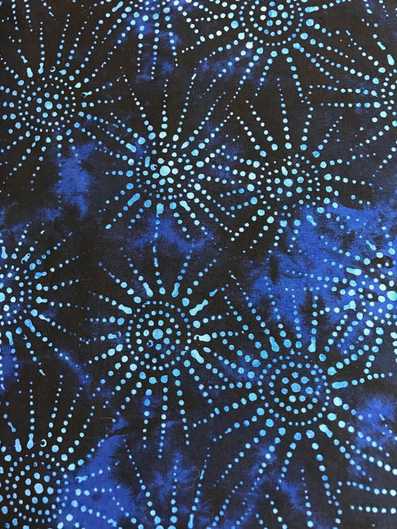 Parkside Fabrics Batiks by Mirah Blue Cave BL-6-9067