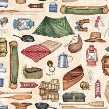 QT Fabrics Backcountry Camping Motif 1649-26731-E