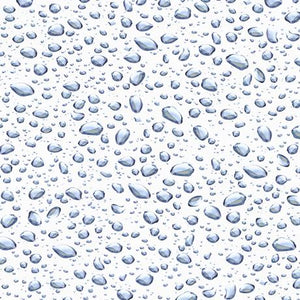 QT Fabrics Open Air Waterdrops White/Blue 1649 28107 ZB