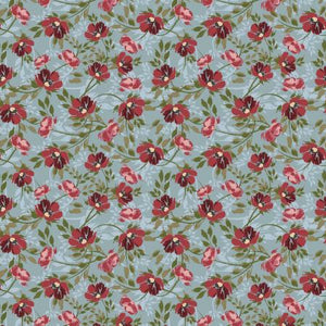 RJR Fabrics Maison des Roses Climbing Roses Slate Blue RJ5302-SB1