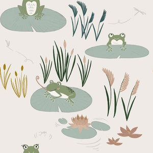 RJR Fabrics Pond Life Here Little Froggy Grass ID101-GR1