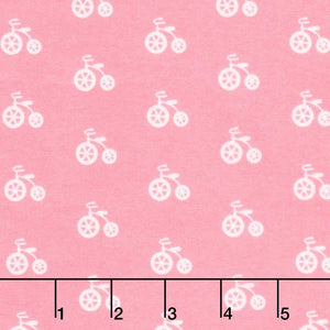 RK Cozy Cotton Pink Bicycle SRKF-17650-10 Flannel
