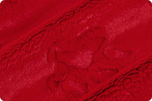 Shannon Fabrics Luxe Cuddle Paws Cardinal LCPAWS CARDINAL