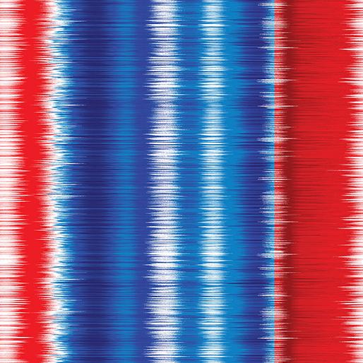 Benartex Shimmer Stripe Red/Blue 7759P86B