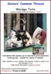 Sisters' Common Thread Wedge Tote   SCT10154