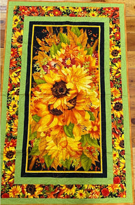 Sunflower Finished Wallhanging  32 X 51