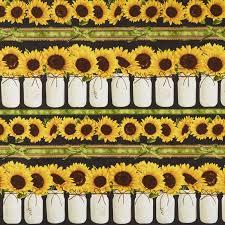 TT Sunflower Stripe FLEUR-C5254 BLACK