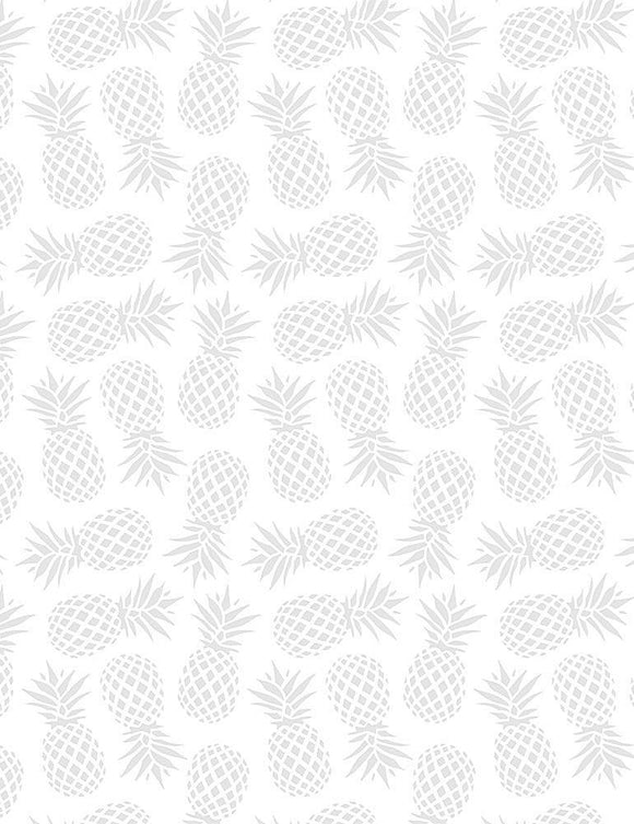 Timeless Treausures Pineapples White HUE-C6074