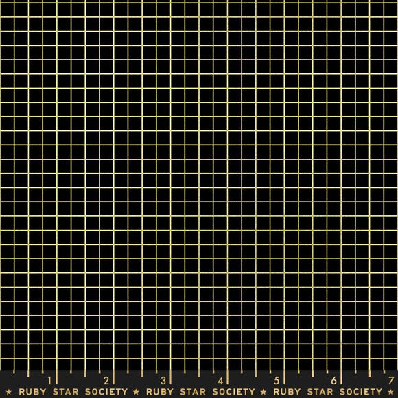 UN Ruby Star Grid Metallic Black Gold RS3005 22M