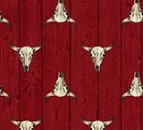 Windham Fabrics  Ranch Hand Long Horn Red 42582-2 RED