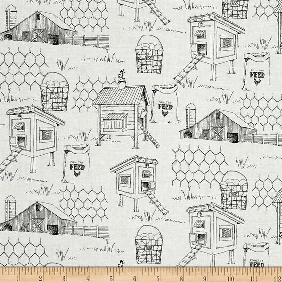 Windham Fabrics  The Hen House Scattered 42909-4