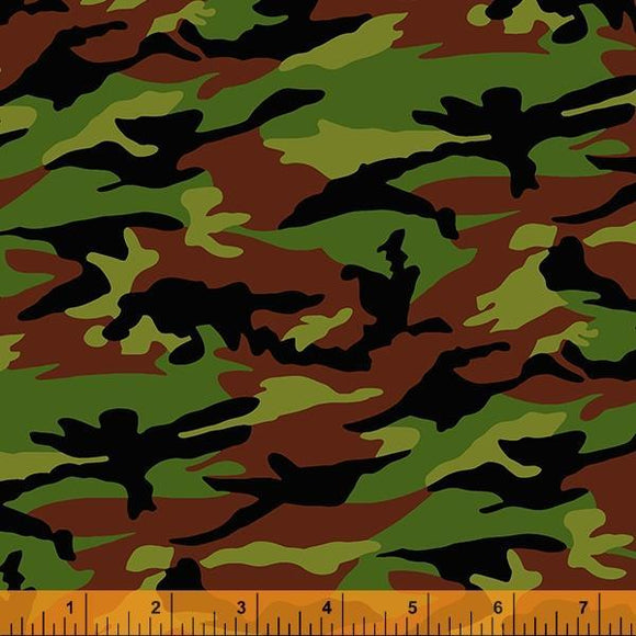 Windham Fabrics All American Camoflage Army 53057-2