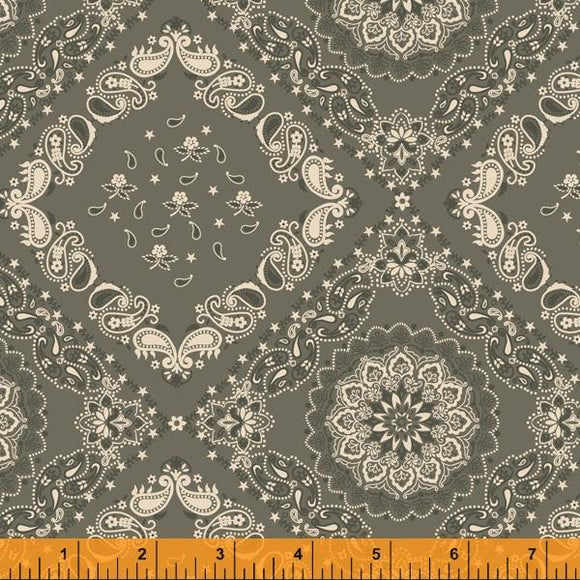 Windham Fabrics Hudson Bandana Olive 52198A-6