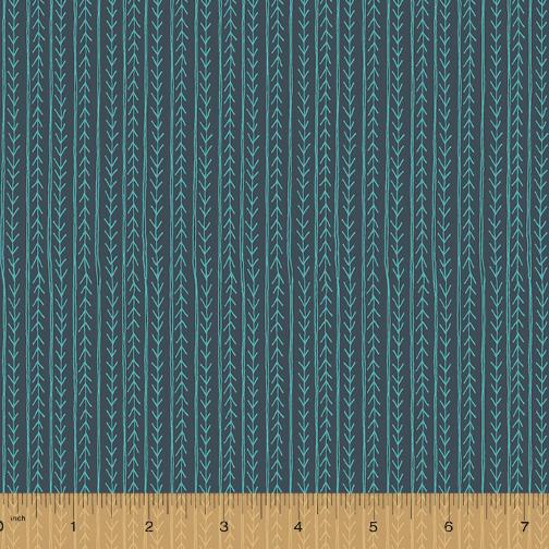 Windham Fabrics Jaye Bird Bird Tracks Teal 53273-9 TEAL