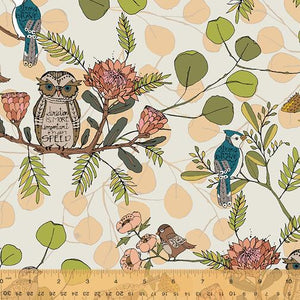 Windham Fabrics Jaye Bird Encouraging Bird Ivory 53269-1 IVORY