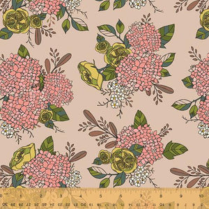 Windham Fabrics Jaye Bird Jaye's Bouquet Pink 53270-3 PINK