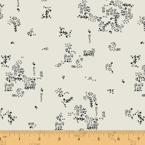 Windham Fabrics Jaye Bird Little Doodles Ivory 53275-1