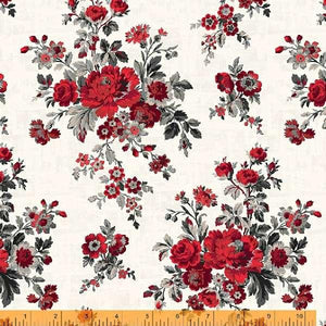 Windham Fabrics Ruby Splendor White 53390-2