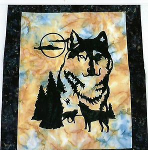 Wolf Wall Hanging 22" x 26"